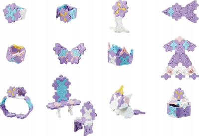 Tulla lojë LaQ Educational Blocks Mini Lavender, set për ndërtim, për kalamaj 5+, ngjyrë lejla