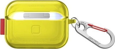 Mbulesë për AirPods Pro 2 Skinarma Saido, nga Bayer TPU, me karabinë metalike, transparente