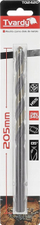 Freze metali Tvardy HSS T02420, 12mm, gjatësi 205mm, dyngjyrëshe