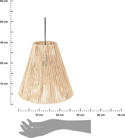 Llambadar varës Atmosphera Giada, 30 cm, metal dhe letër, bezhë