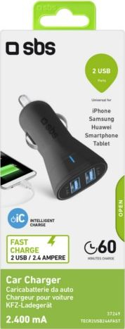 Karikues veture SBS TECR2USB24AFAST, 2x USB A, 2.4A, i zi