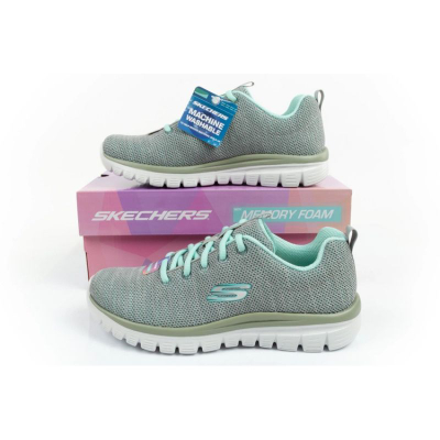 Патики Skechers Graceful Twisted Fortune W 12614 GYMN, Memory Foam, сиви