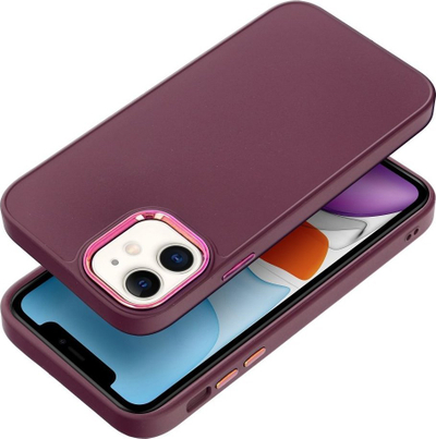 Klloçkë kornizë për telefon iPhone 11, TPU, anë të forcuara, lejla