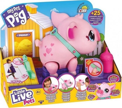 Lodër interaktive Little Live Pets My Pet Pig Piggly, derrkuc që ecën e “flet”, për kalamaj 4+