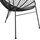 Kolltuk Allegra tip foleje metalike 73x83x86cm (HM5458.02), zezë