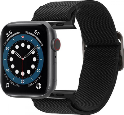 Rrip ore Spigen Fit Lite për Apple Watch 42/44mm, seri 2 3 4 5 6 SE, i zi