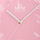 Orë muri MPM Quality Designer Plastic Clock E01.4457.23, rozë