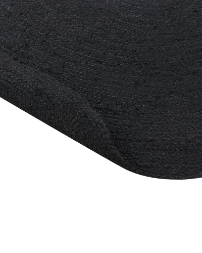 Tapet oval Beliani DEMIRCI, jute natyrale, 160 x 230 cm, i zi