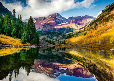 Puzzle Ravensburger Highlights Aspen Colorado, 1000 copa, Beautiful Mountains