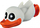 Lodër për qen Trixie Duck, 12cm, lateks, e bardhë