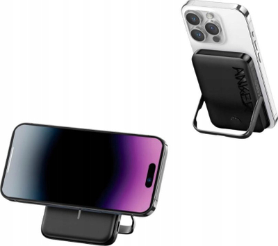 Powerbank Anker 322 MagGo, 5000mAh, wireless 7.5W, me bazë mbajtëse