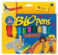 Set stilolapsa fryrës Amewi Malinos BloPens Rainbow Colours, 10 copë, multingjyrëshe