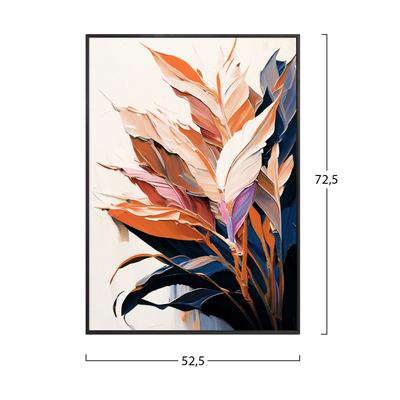 Pikturë muri Tropico 52,5x2,8x72,5Hcm (HM4547.02), zezë