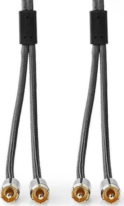 Kabllo audio NEDIS Profigold, 5m, RCA 2x me 2x, i artë