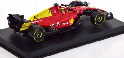 Maketi BBurago Ferrari F1 75 Monza GP 2022, shkalla 1:43, me vitrinë, i kuq
