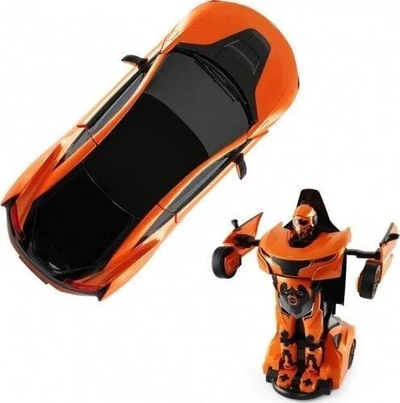 Lodër makinë‑robot me pult, 1:14, 2.4GHz, portokalli