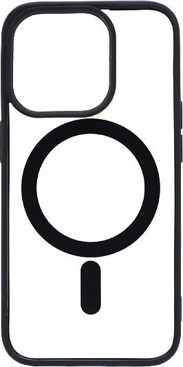 Mbulesë telefoni Ecobox për iPhone 13 Pro, transparente, MagSafe, e zezë