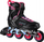 Patina inline Nils Extreme Armour NA22151, ABEC 7, nr. 41, të zeza me rozë