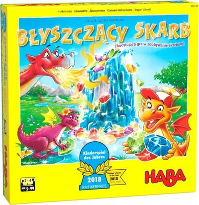 Lojë tavoline Haba Shiny Treasure Polish Edition, për kalamaj 5+, për 2‑4 lojtarë, shumëngjyrëshe