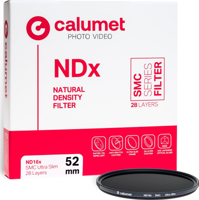 Filter neutral Calumet 52mm ND16x SMC Ultra Slim, i zi