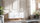 Komodë PALAZZO BIS 3D, 151x40x75 cm, 3 dyer, e bardhë mat