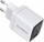 Karikues muri Choetech PD6052, 35W PD GaN, USB C USB A me ekran, i bardhë