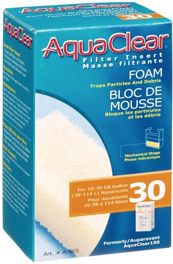 Sfungjer filtri AquaClear 30 Foam Insert, mekanik, për akuarium