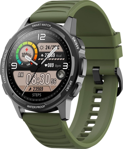 Smartwatch Bemi Tracker, 1.3", IP68, jeshil