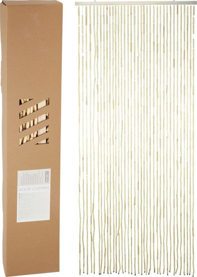 Perde dere H&amp;S Collection, për ndarje vendi, broomcorn natyral, bezhë