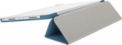 Mbulesë tablet Pomologic Book Case për iPad Pro 12.9, sleep wake, lëkurë PU blu