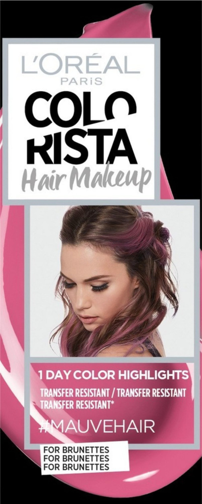 Ngjyrë flokësh L'Oreal Paris Colorista Hair Makeup #Mauvehair, gjysmë e përhershme, 30 ml