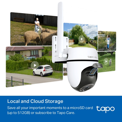 Kamerë TP-Link Outdoor Pan/Tilt 4G LTE, 1080P FHD, 360° horizontale & 130° vertikale, e zezë