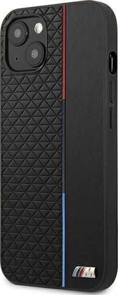 Mbrojtëse telefoni BMW M Collection për iPhone 13, lëkurë PU, e zezë