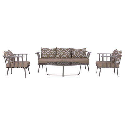 Set dhomë ndenjeje 4-pjesësh alumini me jastëkë (HM5271.10)