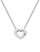 Hot Diamonds Amulets Open Hearts Ѓердан од Стерлинг Сребро со Дијамантски Акцент
