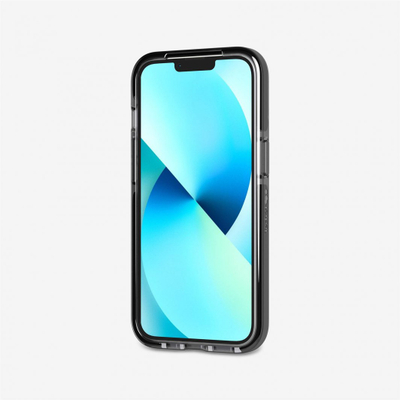Maskë telefoni Tech21 EvoCheck, për iPhone 6.1" 2021, transparente, kornizë e zezë