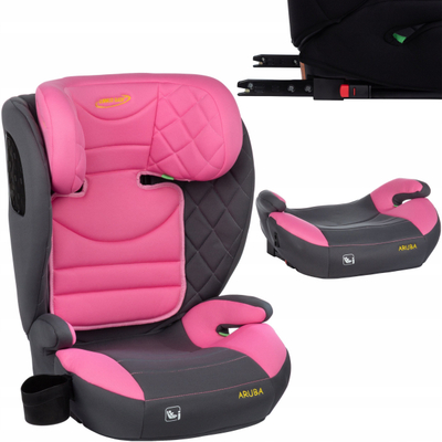 Ulese makine për kalamaj Summer Baby Aruba i-Size, 100-150cm, ISOFIX, roze gri
