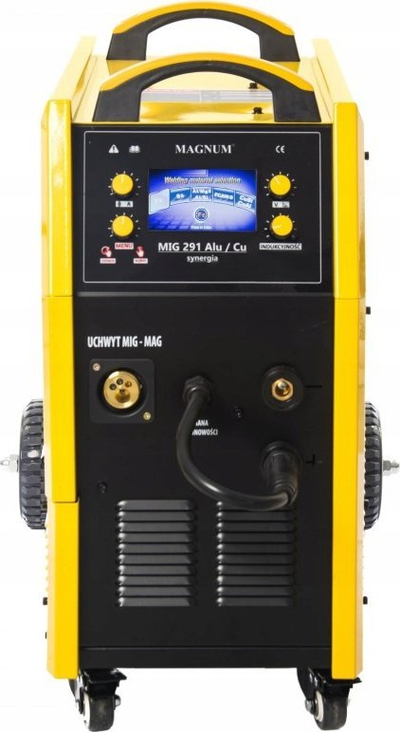 Aparat saldimi Magnum MIG 291 Alu Cu Synergy, 280A, 400V, verdhë