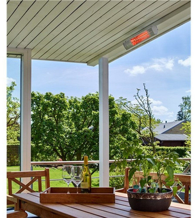 Ngrohës tarrace Hortus Golden Tube, 1500W, IP55, gri argjendtë