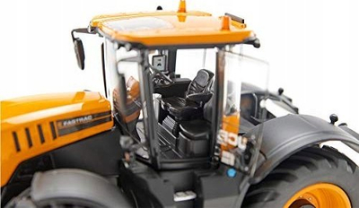 Maket traktor Wiking JCB Fastrac 8330, shkalla 1:32, model për koleksion, portokalli me të zezë