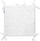 Organizues krevati Sensillo Bed Organizer Waffle Dandelions, 5 xhepa, pambuk, gri grafit