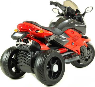 Motor elektrik për kalama me 3 rrota, 12V me 2 motorë, rrota EVA, i kuq e zi