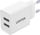 Karikues muri Unitek P1113A, 2x USB A, 2.4A, i bardhë