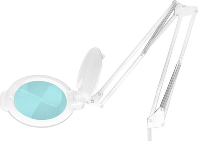 Lupë profesionale Moonlight 8012, 5", LED, me stativ me rrota, e bardhë