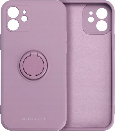 Mbulesë telefoni Roar Amber Case për iPhone 15 Pro Max, TPU, me unazë magnetike, e zezë