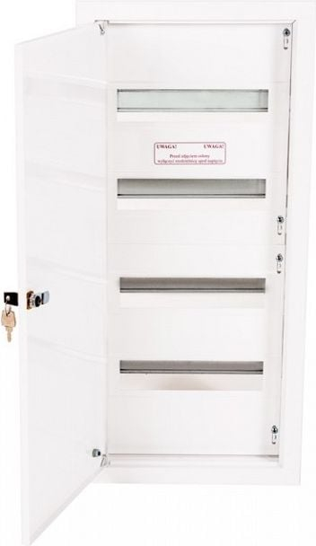Kasetë shpërndarëse modulare Alfako A-RW16, 4x12 module, IP40, me bravë