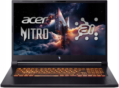 Laptop Acer Nitro V 17 AI, 17.3", Ryzen AI 7, 16GB RAM, 1TB SSD, RTX 5060, ngjyrë e zezë