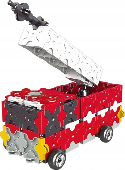 Lodra blloqe edukative LaQ Educational Blocks Emergency Vehicles, 300 pjesë, 8 ngjyra, shumëngjyrëshe