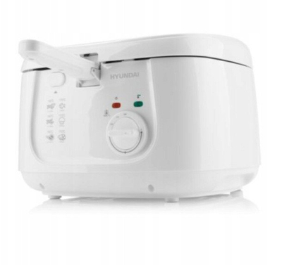 Електрична фритеза Hyundai DF1800, 1800W, 2.5L, нелеплива, бела