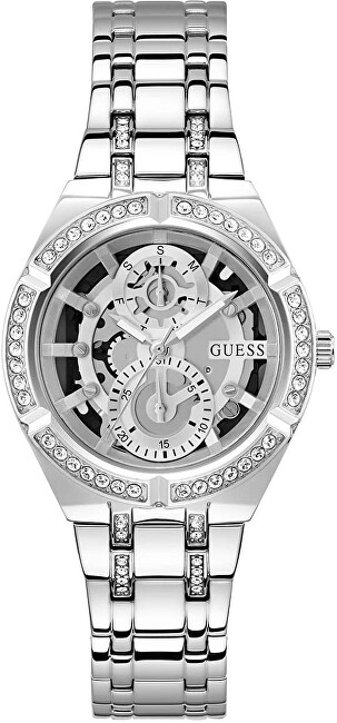 Orë dore për femra Guess Allara GW0604L1, e argjendtë
